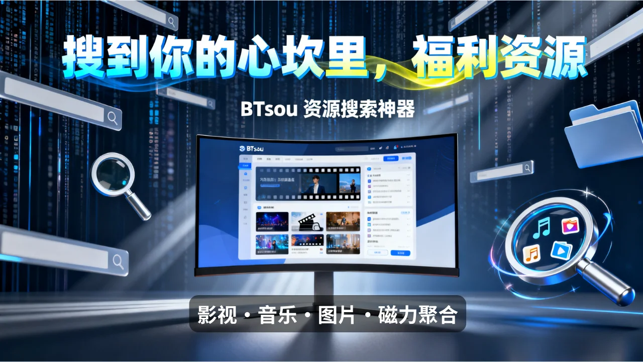 🔥 桌面常备神器！BTsou 极速搜索小工具：聚合 20+ 资源站点