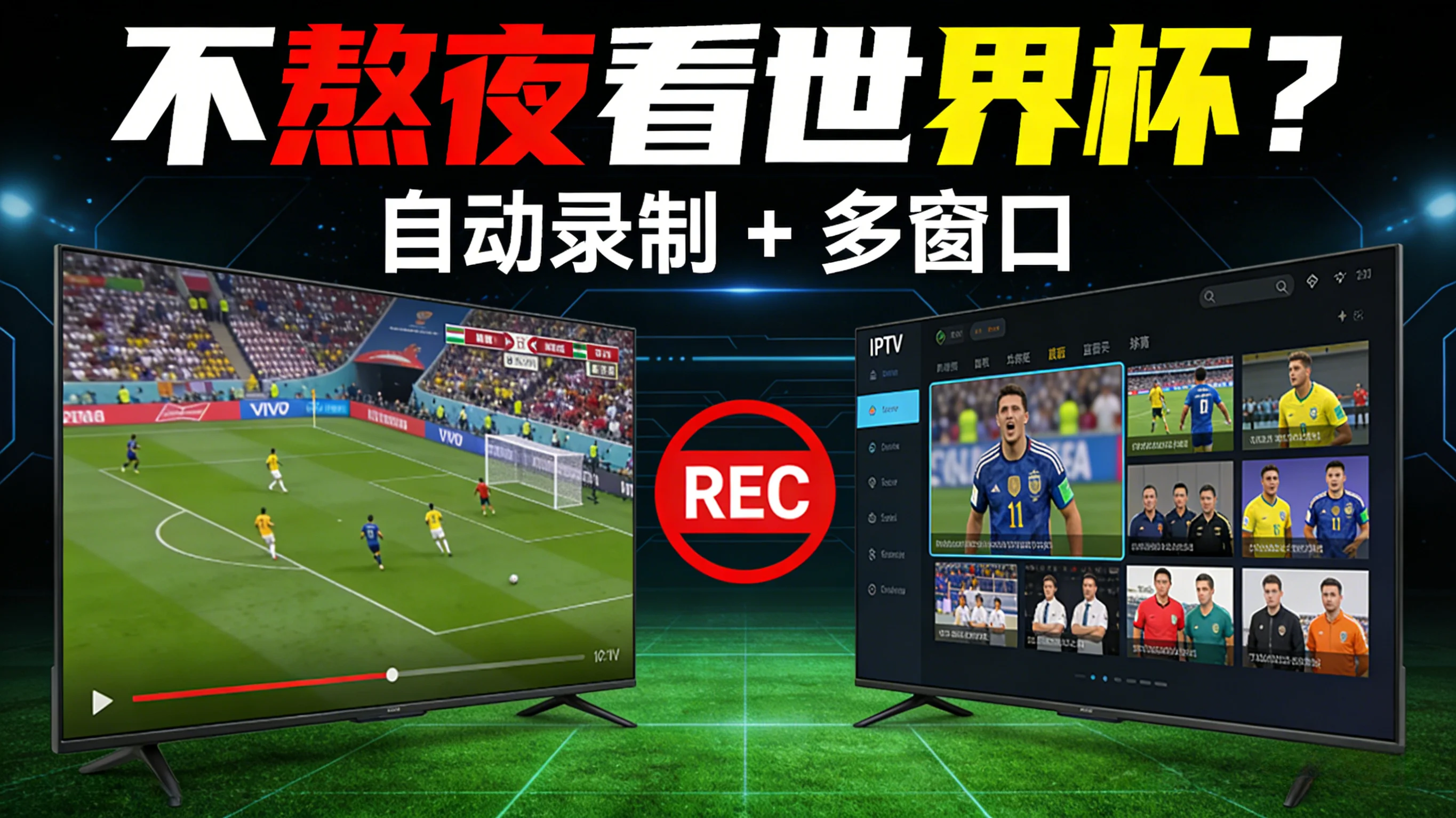 IPTV 项目部署教程：支持多窗口播放与定时录制（适合世界杯等赛事）